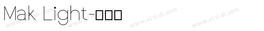 Mak Light字体转换
